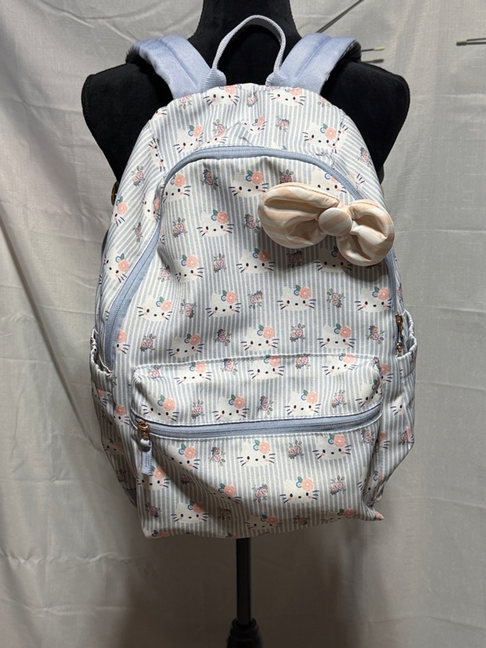Pottery Barn Teen Colby Hello Kitty® Pinstripe Backpack, Large